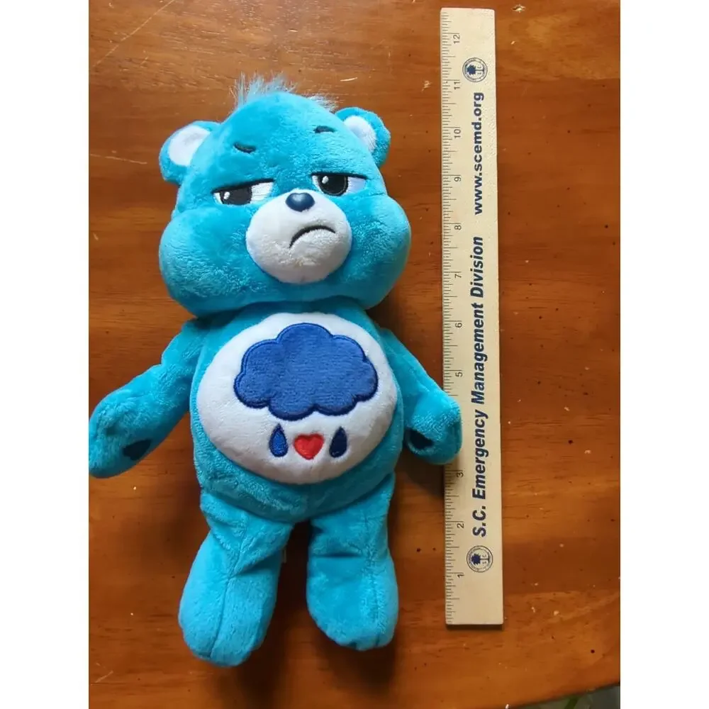 Basic Fun Care Bears Grumpy Bear Plush Blue Rain Clouds Stuffed Animal 11